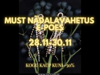 EHTEÄRI e-poes on MUST REEDE!